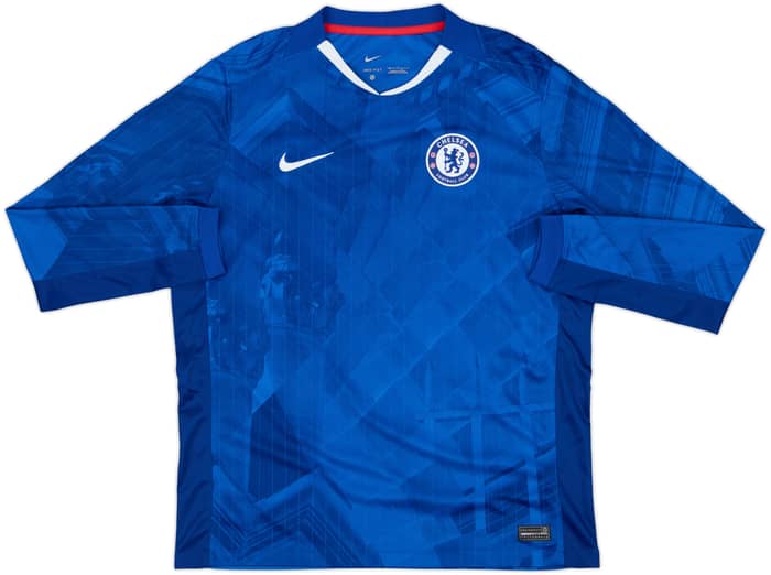 2025-26 Chelsea Home L/S Shirt Palmer #10 - 10/10 - (L)