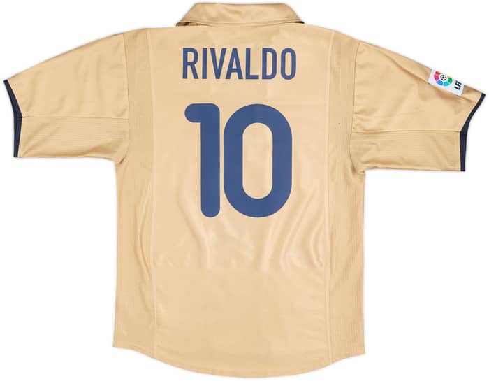 2001-03 Barcelona Away Shirt Rivaldo #10 - 8/10 - (S)
