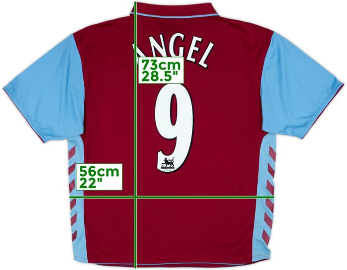 2006-07 Aston Villa Home Shirt Angel #9 - 7/10 - (L)