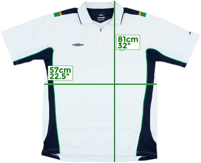 2004-06 Ireland Umbro 1/4 Zip Polo Shirt - 7/10 - (XL)