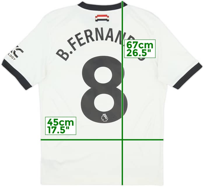 Camiseta de la tercera equipación del Manchester United 2024-25 B.Fernandes #8 - 7/10 - (XL.Niños)