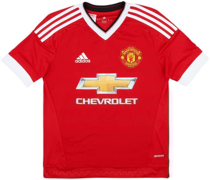 2015-16 Manchester United Home Shirt Rooney #10 - 9/10 - (L.Boys)