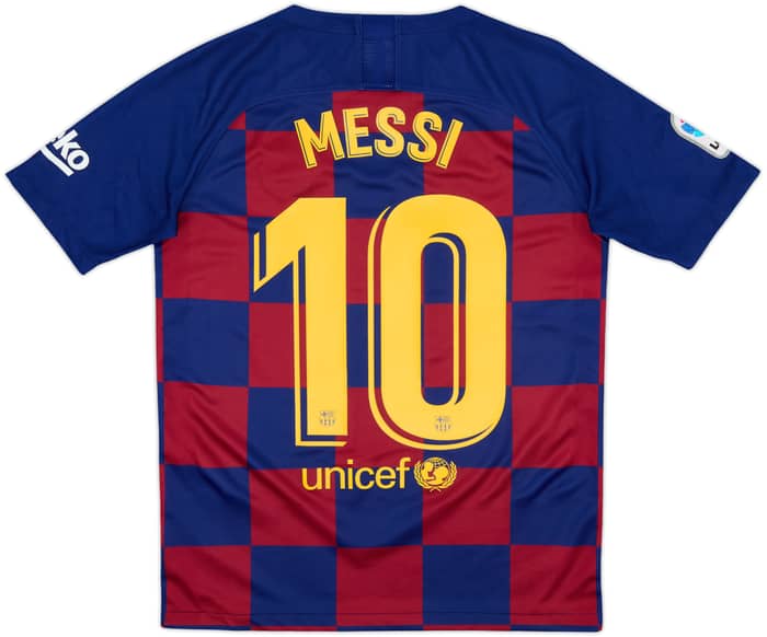 2019-20 Barcelona Local Camiseta Messi #10 - 9/10 - (XL.Boys)