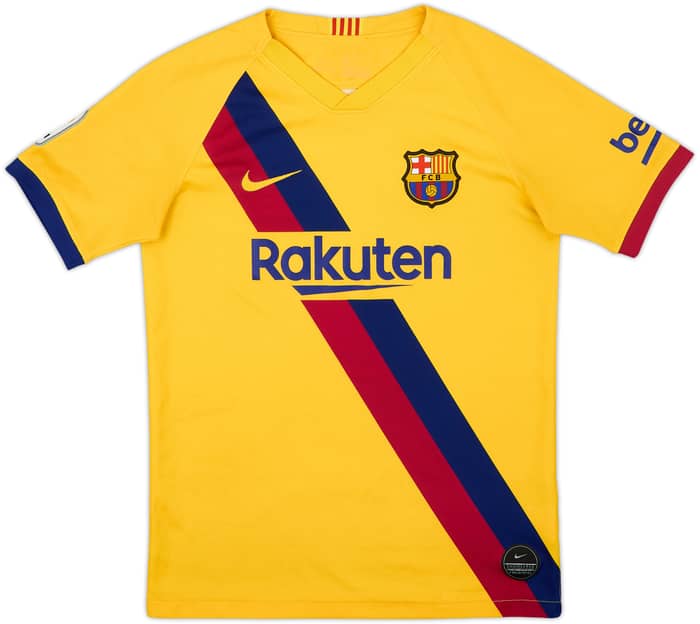 2019-20 Barcelona Away Shirt - 8/10 - (L.Boys)