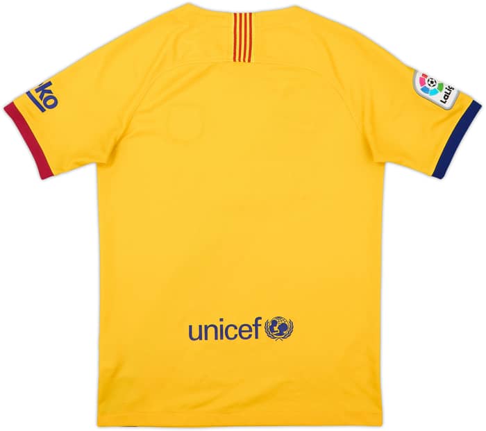 2019-20 Barcelona Away Shirt - 8/10 - (L.Boys)
