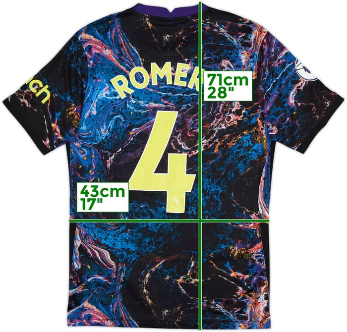 2021-22 Tottenham Away Shirt Romero #4 - 7/10 - (S)