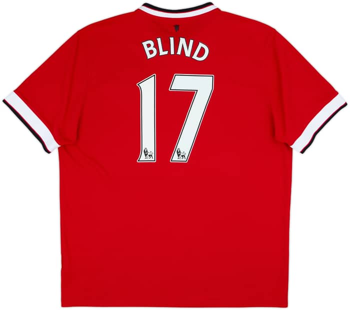 2014-15 Manchester United Home Shirt Blind #17 - 7/10 - (XL)