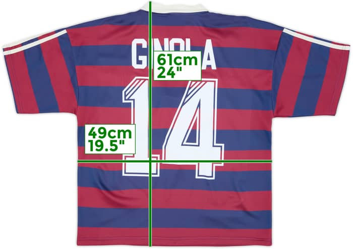 1995-96 Newcastle Away Shirt Ginola #14 - 7/10 - (S)