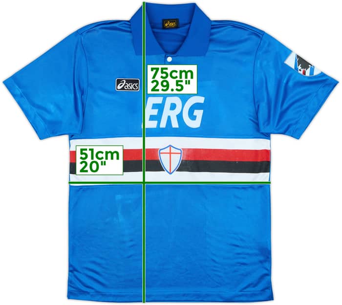 1992-94 Sampdoria Home Shirt #14 - 8/10 - (L)