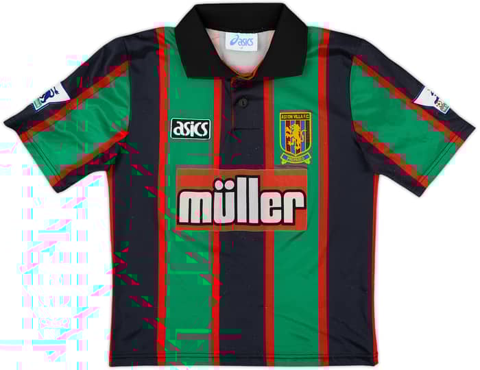 1993-95 Aston Villa Away Shirt Atkinson #10 - 6/10 - (L.Boys)