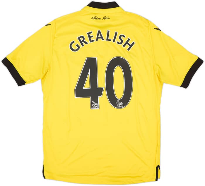 2015-16 Aston Villa Away Shirt Grealish #40 - 6/10 - (L)