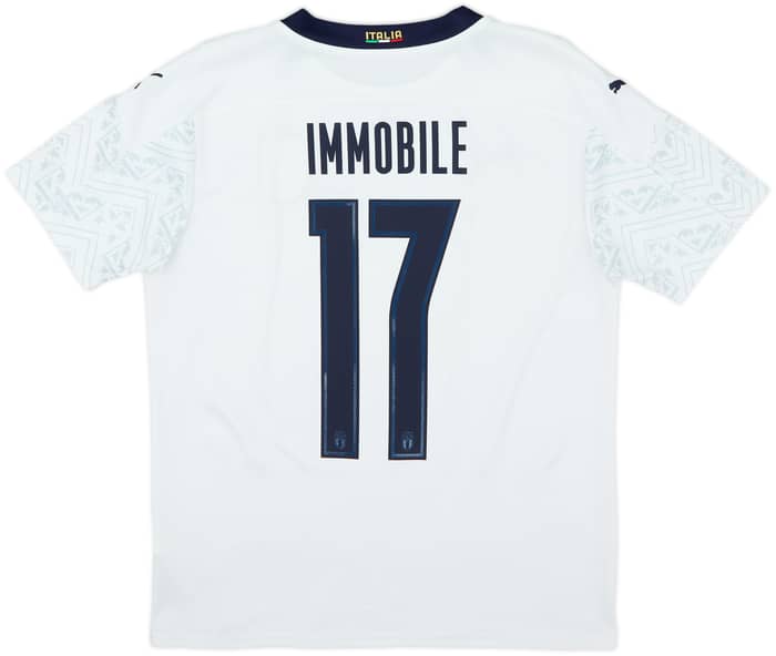 Camiseta de visitante de Italia 2020-21 Immobile #17 - 8/10 - (M)