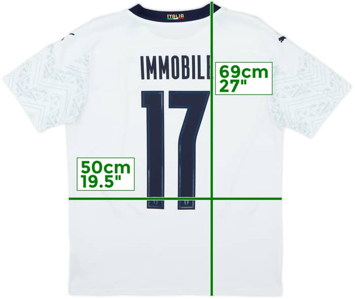 Camiseta de visitante de Italia 2020-21 Immobile #17 - 8/10 - (M)