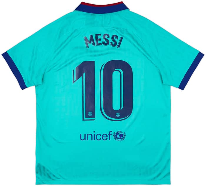 2019-20 Barcelona Tercera CL Camiseta Messi #10 - 9/10 - (XL)