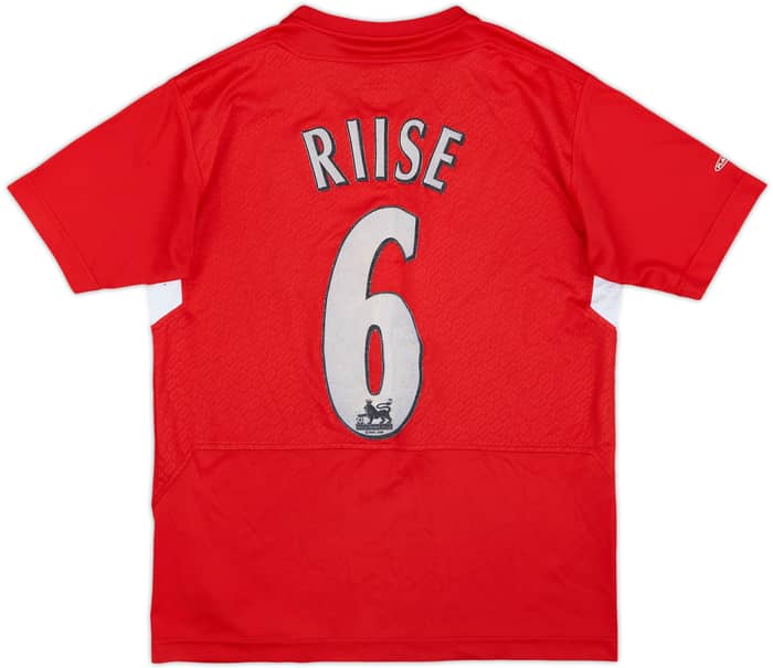 Camiseta de local del Liverpool 2004-06 Riise #6 - 7/10 - (Niños L.)