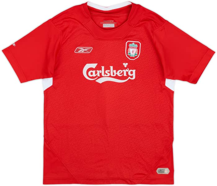 Camiseta de local del Liverpool 2004-06 Riise #6 - 7/10 - (Niños L.)