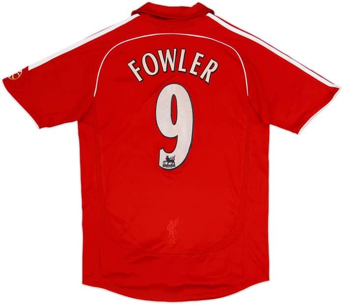 2006-08 Liverpool Home Shirt Fowler #9 - 7/10 - (S)
