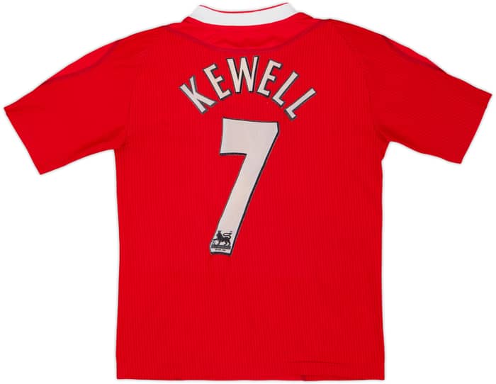 2002-04 Liverpool Home Shirt Kewell #7 - 6/10 - (L.Boys)