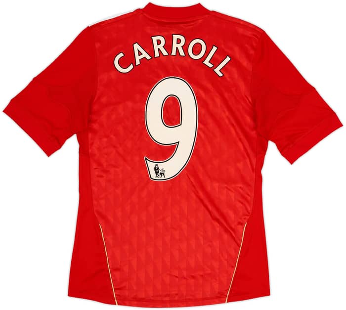 2010-12 Liverpool Home Shirt Carroll #9 - 8/10 - (S)