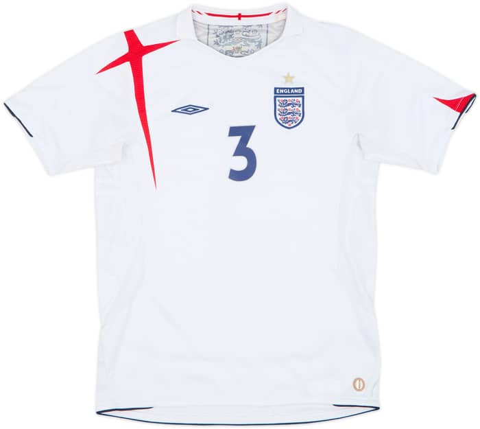 2005-07 England Home Shirt A.Cole #3 - 6/10 - (XL.Boys)