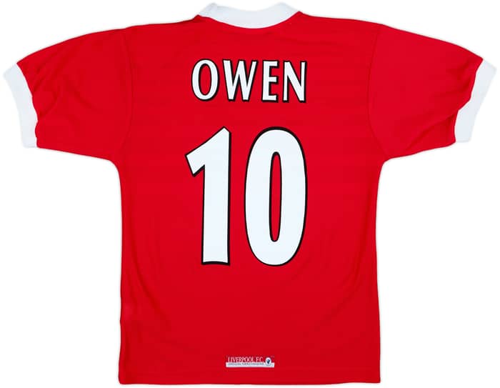 1998-00 Liverpool Home Shirt Owen #10 - 8/10 - (S)