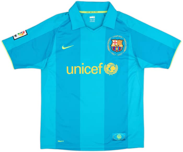 2007-09 Barcelona Away Shirt Henry #14 - 7/10 - (L)