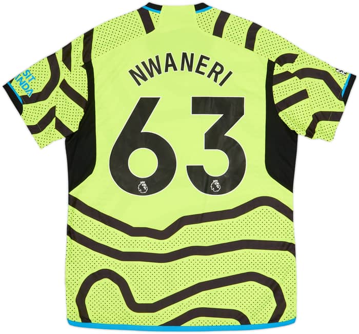 2023-24 Arsenal Authentic Away Shirt Nwaneri #63 (XL)