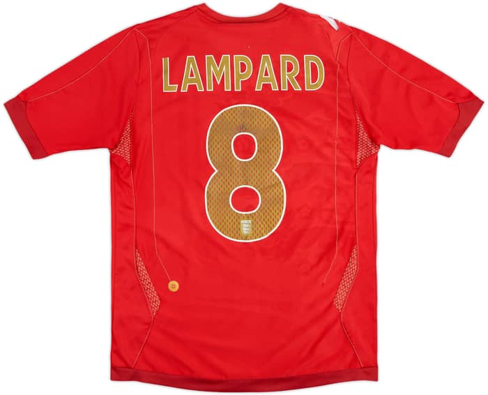2006-08 England Away Shirt Lampard #8 - 5/10 - (S)
