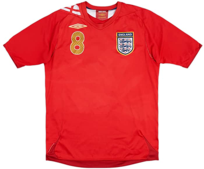 2006-08 England Away Shirt Lampard #8 - 5/10 - (S)