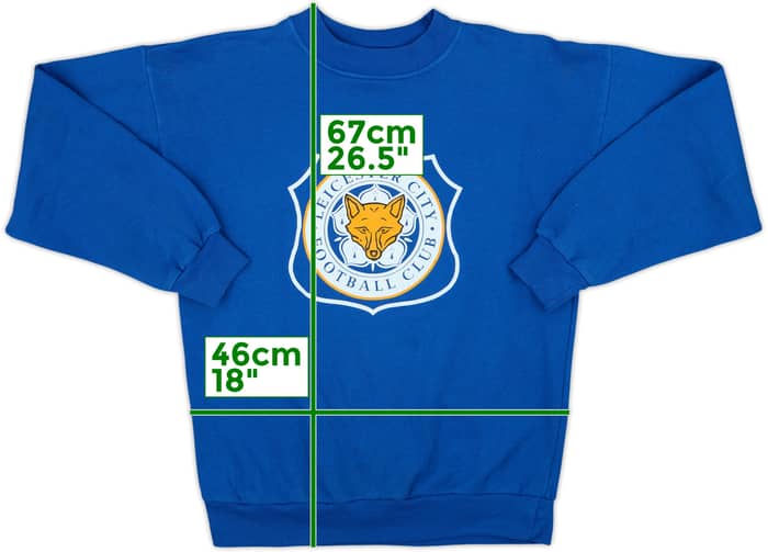 1990s Leicester Fox Sports Sweat Top - 8/10 - (S)