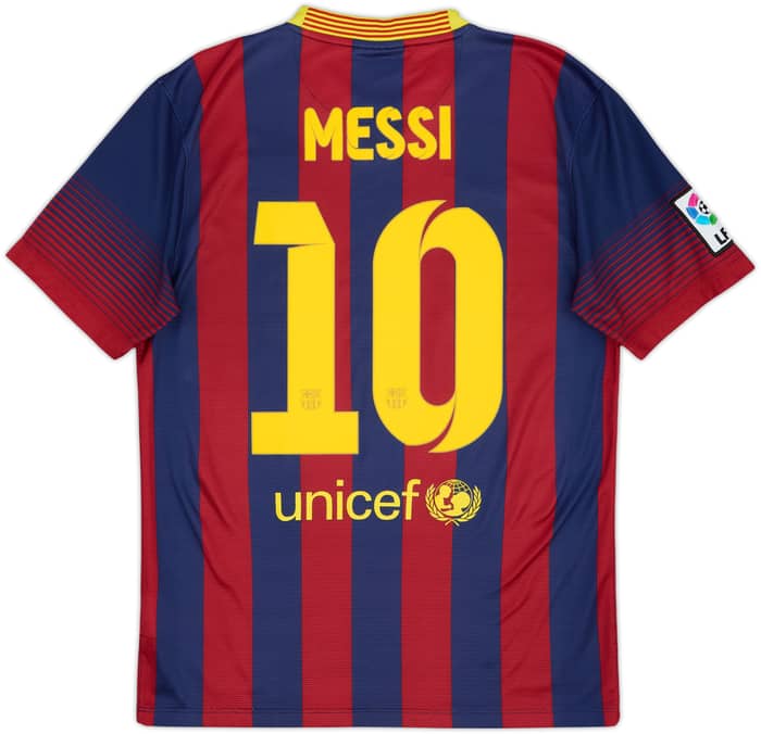 2013-14 Barcelona Home Shirt Messi #10 - 6/10 - (S)