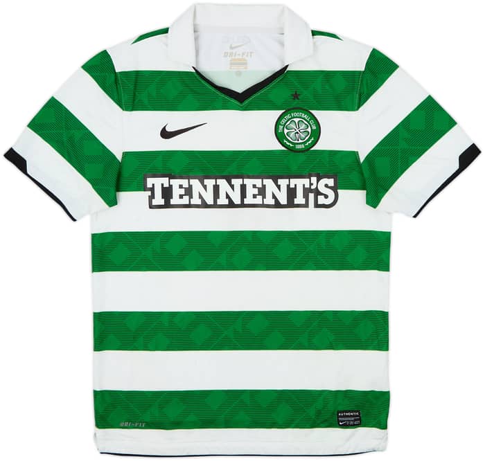 2010-12 Celtic Home Shirt Brown #8 - 6/10 - (S)