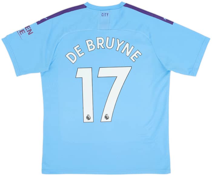 2019-20 Manchester City Home Shirt De Bruyne #17 - 6/10 - (L)