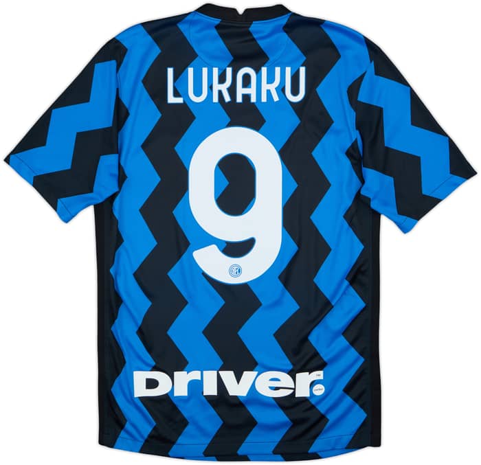 2020-21 Inter Milan Home Shirt Lukaku #9 - 10/10 - (S)