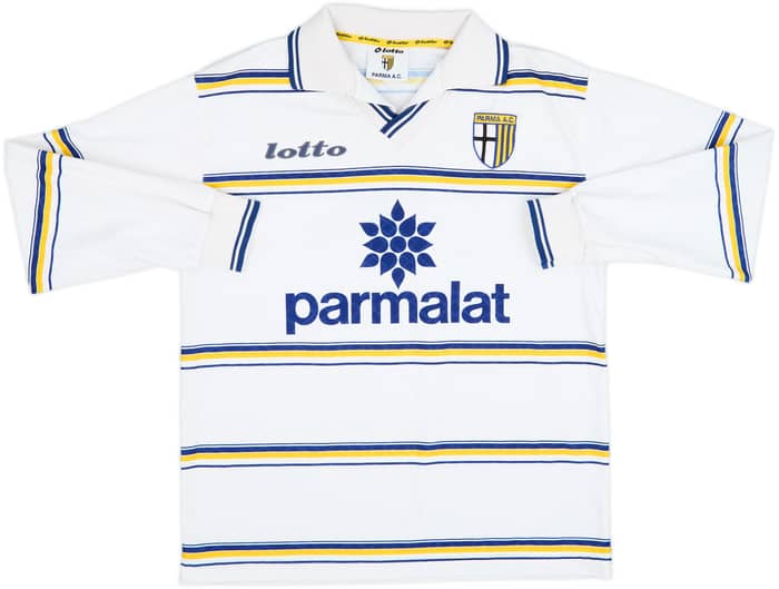 1998-99 Parma Away L/S Shirt Boghossian #15 - 8/10 - (L)
