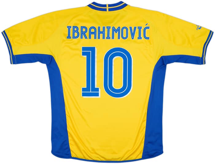 2003-04 Sweden Home Shirt Ibrahimovic #10 - 9/10 - (L)