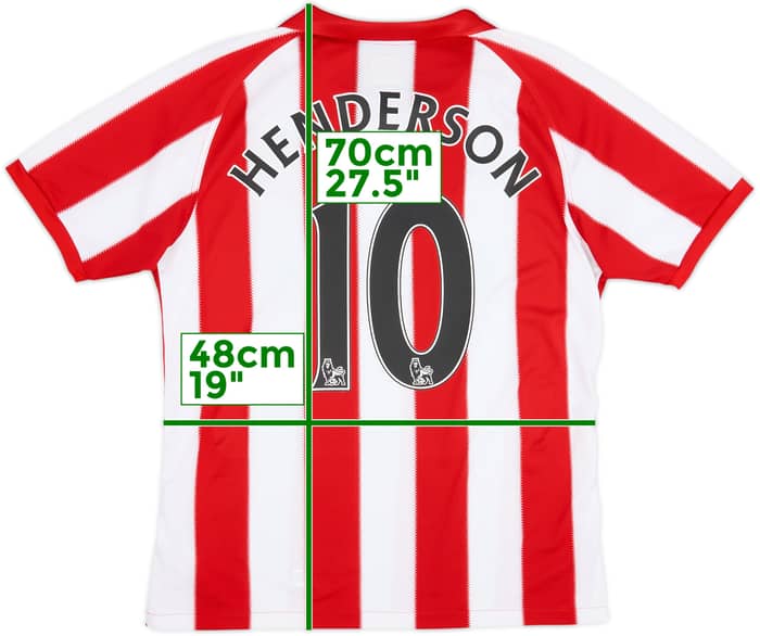 2010-11 Sunderland Home Shirt Henderson #10 - 5/10 - (S)