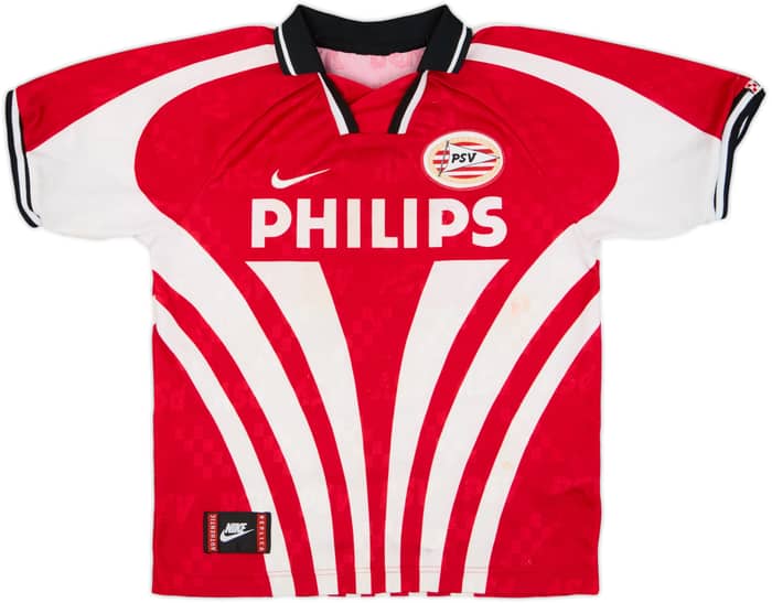 1996-97 PSV Signed Home Shirt - 6/10 - (S.Boys)
