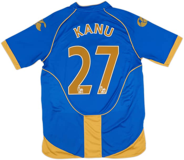 2008-09 Portsmouth Home Shirt Kanu #27 - 7/10 - (M)