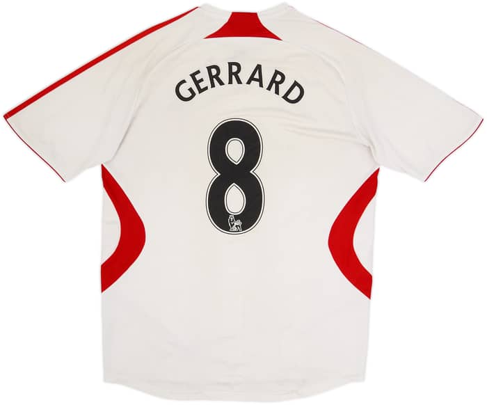 2007-08 Liverpool Away Shirt Gerrard #8 - 5/10 - (M)