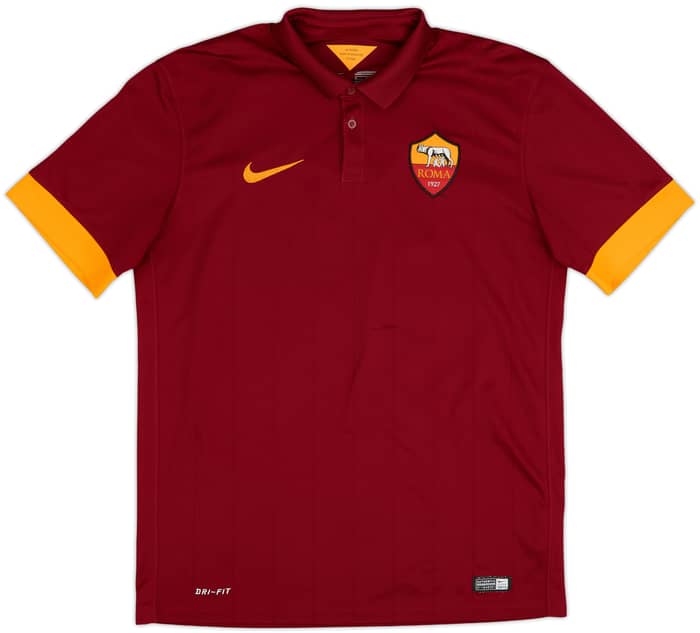 2014-15 Roma Home Shirt De Rossi #16 - 6/10 - (M)