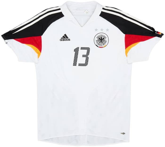 Camiseta de local de Alemania 2004-05 Ballack #13 - 6/10 - (M)