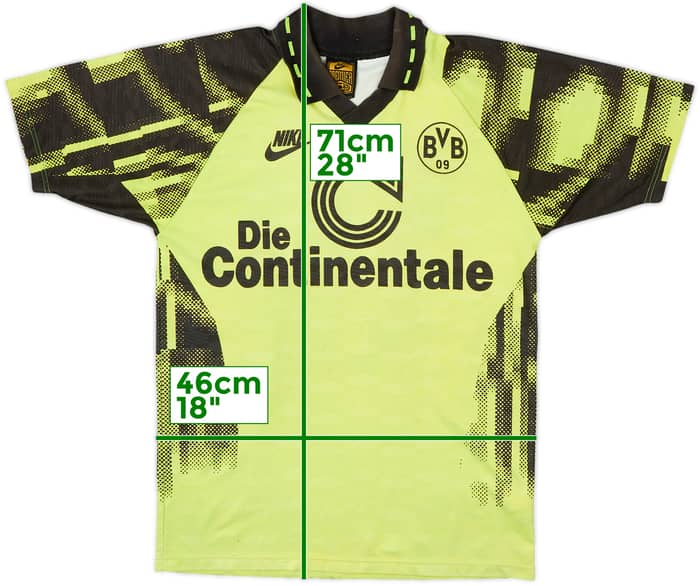 1992-93 Borussia Dortmund Home Shirt #10 - 5/10 - (XS)