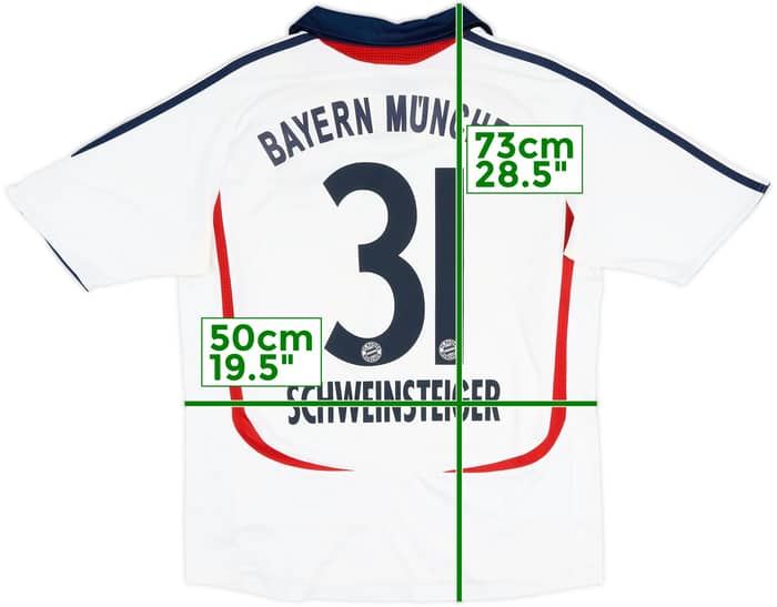 2006-07 Bayern Munich Away Shirt Schweinsteiger #31 - 6/10 - (XL.Boys)