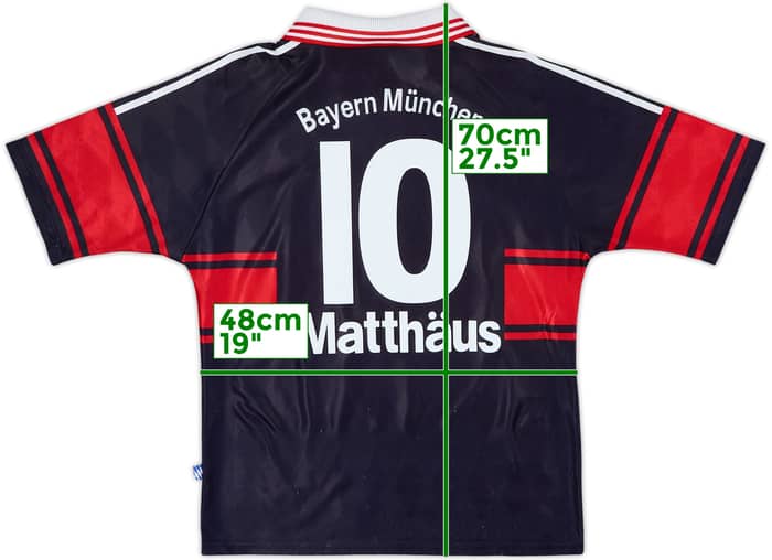 1997-99 Bayern Munich Home Shirt Matthaus #10 - 7/10 - (Y)