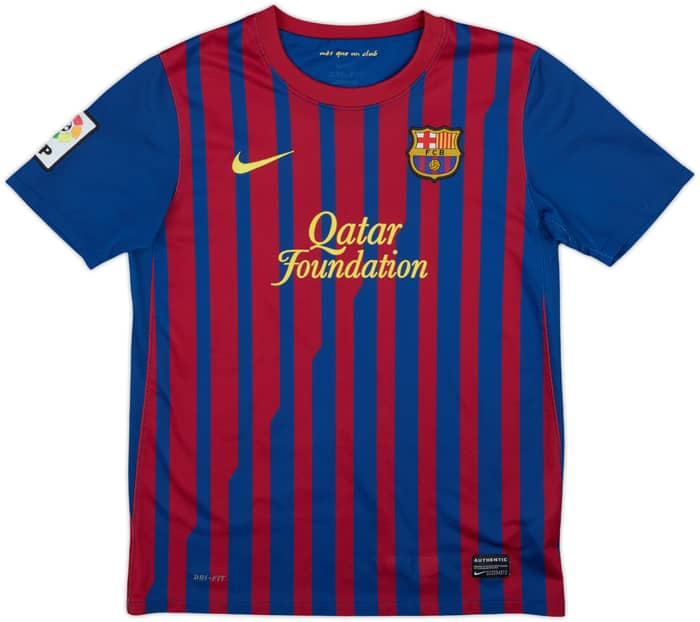 2011-12 Barcelona Home Shirt - 8/10 - (L.Boys)