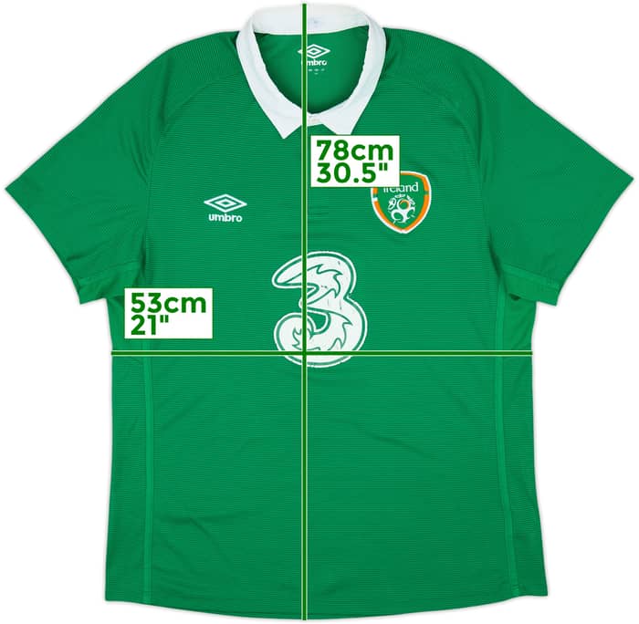 2014-16 Ireland Home Shirt - 6/10 - (XL)