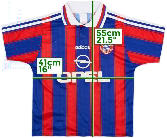 1995-97 Bayern Munich Home Shirt - 7/10 - (M.Boys)