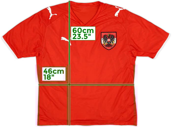 Camiseta de local de Austria 2008-09 - 5/10 - (XL.Niños)