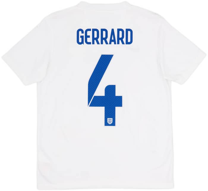 2014-15 England Camiseta Local Gerrard #4 - 8/10 - (XL.Niños)